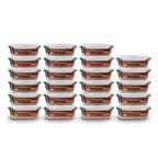 Conjunto de 25 Recipientes de Vidrio Herméticos 640 ml con 4 Trabas Aura | ¡Oferta Imperdible!