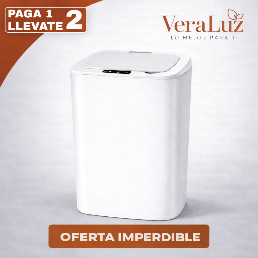 Promo 2x1 | Cesto de Basura Smart Waste™ con Sensor Inteligente y Tapa Antiodor