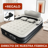 Colchón Inflable con Cabecera y Apoyabrazos Integrados + Kit de Reparación de Regalo Directo de Fábrica