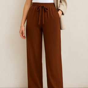 [Llevá 5, Pagá Solo 3] Pantalón Femenino Soline Pantalón con Cintura Elástica en Poliamida, Poliéster y Spandex